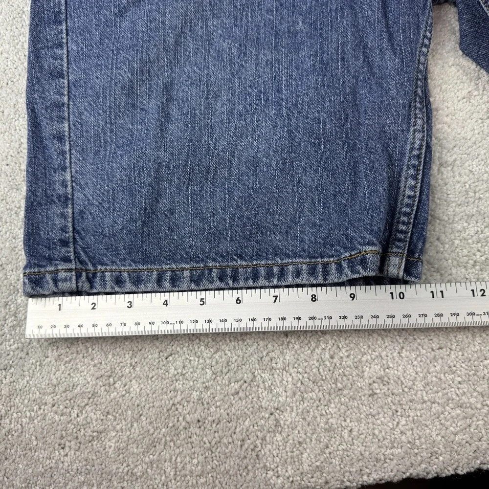Levis 505 Denim Blue Jorts Mens Dad Shorts ~ 40 Regular ~ Small SPOT ~ W40